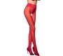 Passion Woman Garter & Stock PASSION - TIOPEN 008 STOCKING RED 1/2 (30 DEN)