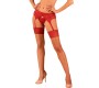 Obsessive Garter & Stockings OBSESSIVE - LACELOVE STOCKINGS RED XS/S