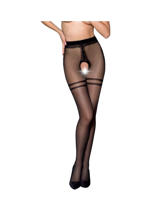 Passion Woman Garter & Stock PASSION - TIOPEN 015 STOCKING BLACK 1/2 (20 DEN)