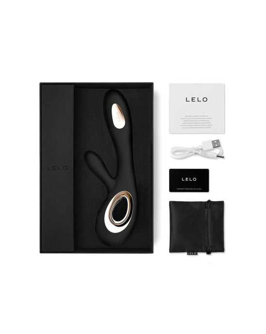 Lelo SORAYA WAVE DEEP RABBIT VIBRATOR BLACK