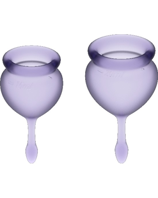 Satisfyer Menstrual Cups SATISFYER - FEEL GOOD MENSTRUAL CUP PURPLE 15 + 20 ML