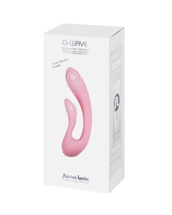 Adrien Lastic ВИБРАТОР G-WAVE DUAL RABBIT РОЗОВЫЙ