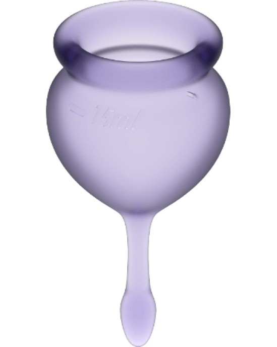 Satisfyer Menstrual Cups SATISFYER - FEEL GOOD MENSTRUAL CUP PURPLE 15 + 20 ML