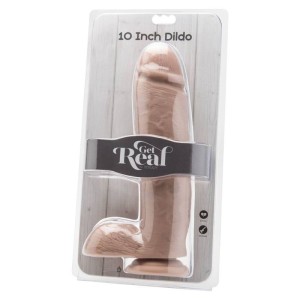 Get Real DILDO 25,5 CM AR Bumbiņu ĀDU