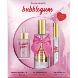 Bijoux Love Cosmetiques BIJOUX INDISCRETS — BUBBLEGUM PLAY KOMPLEKTS AR EĻĻU, GĒLU UN LŪPU SPĪDUMU