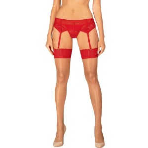 Obsessive Garter & Stockings OBSESSIVE - INGRIDIA STOCKINGS RED XS/S