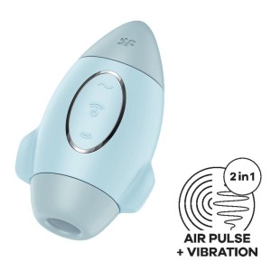 Satisfyer Mission Control Clit Sucker un Vibe Blue