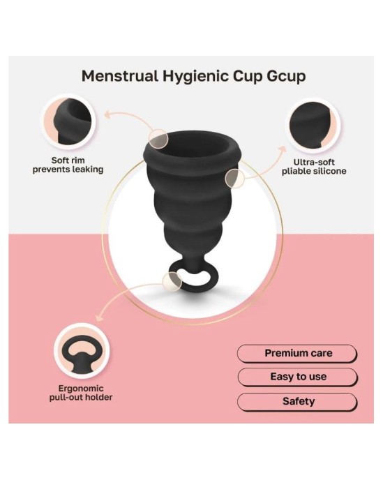 Gvibe Menstruālā kauss Gcup Mystic Noir S izmērs