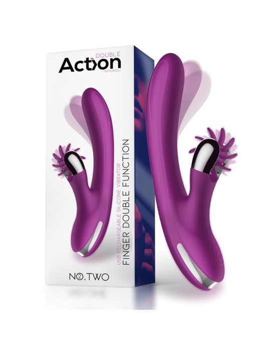 Action No. Two Finger Vibrator with Rotating Wheel