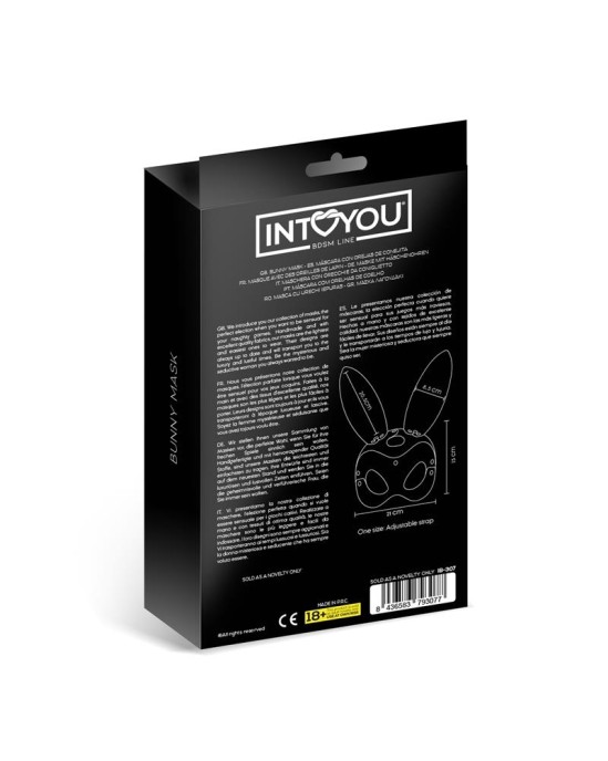 Intoyou Bdsm Line Регулируемая маска кролика Русси