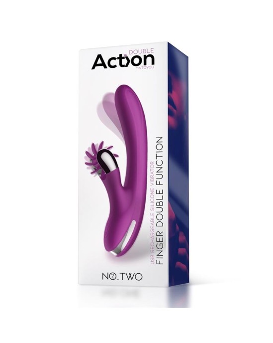 Action No. Two Finger Vibrator with Rotating Wheel