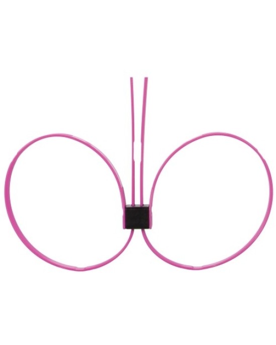 Ouch! DISPOSABLE ZIP TIE CUFFS EXTENDED PINK