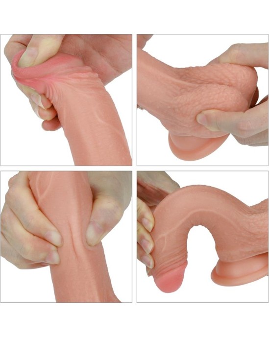 Lovetoy Dildo Nature 7 Liquid Silicone Flesh