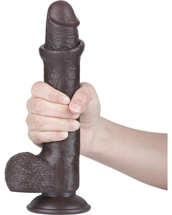 Lovetoy Bīdāmā āda divslāņu dildo 9