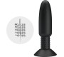 Prettylove Remote-Controlled Anal Plug with Vibration and Rotation - USB