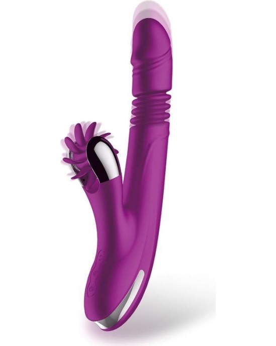 Action Nr. Četri uz augšu un uz leju vibrators ar rotējošu riteni