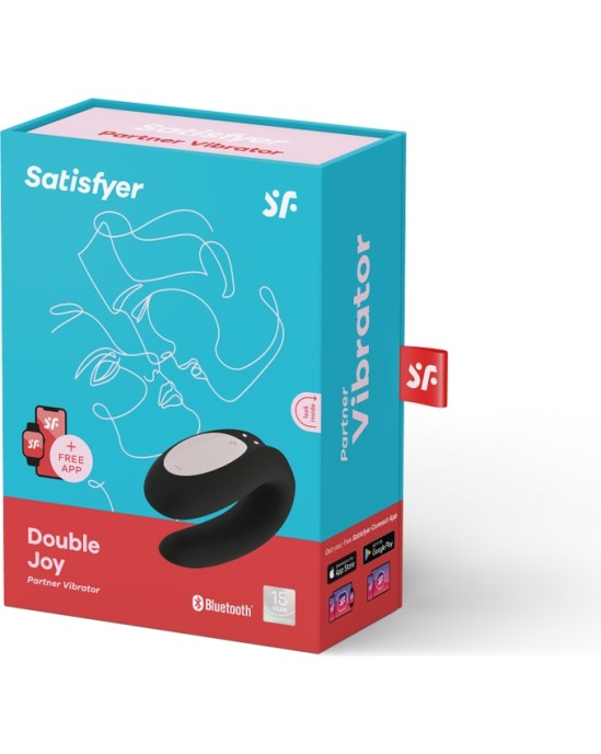 Satisfyer Connect ПРИЛОЖЕНИЕ SATISFYER DOUBLE JOY CON ЧЕРНОЕ