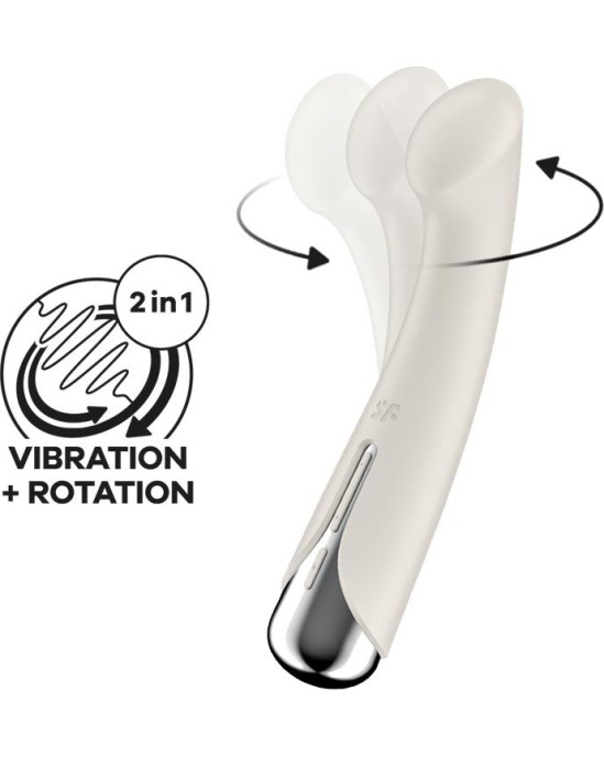 Satisfyer Spinning G-Spot 1 Vibe and Rotator Beige