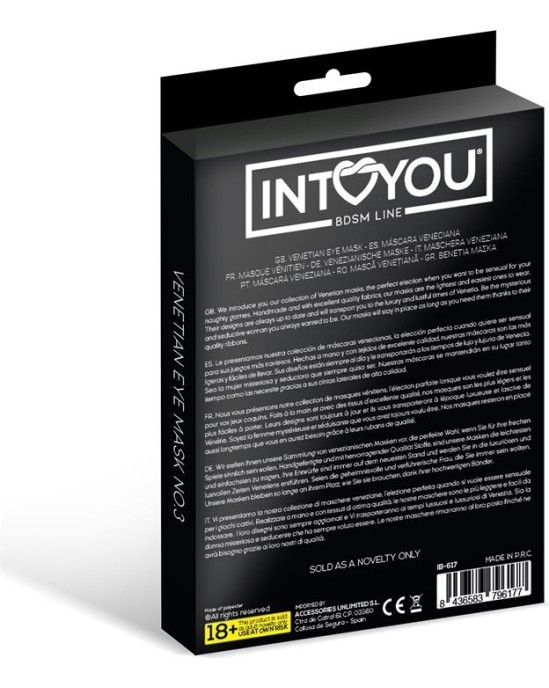 Intoyou Bdsm Line Fellicia Venēcijas acu maska Nr.3