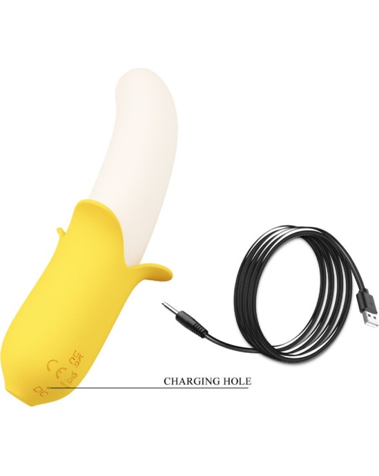 Pretty Love BANANA GEEK SUPER POWER 7 VIBRATIONS UP&DOWN SILICONE BLACK