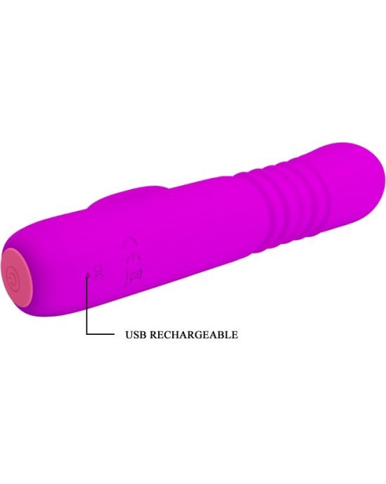 Prettylove Leopold Thrusting Vibe USB silikons