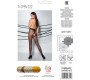 Passion Woman Garter & Stock PASSION - ЧУЛКИ TIOPEN 022 ЧЕРНЫЕ/КРАСНЫЕ 3/4 (20 DEN)