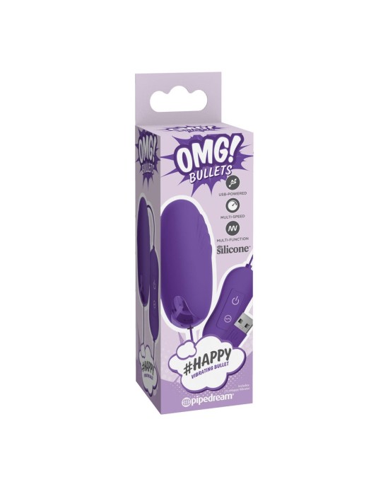 OMG HAPPY POWERFUL LILAC VIBRATOR BULLET