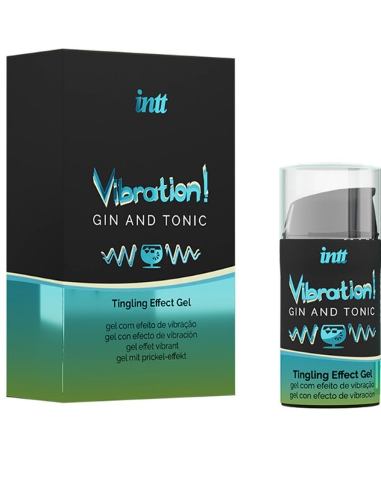 Intt Unisex Arousal Gel INTT - POWERFUL INTIMATE STIMULANT LIQUID VIBRATOR GEL GIN & TONIC 15ML