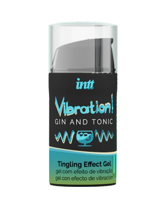 Intt Unisex Arousal Gel INTT - POWERFUL INTIMATE STIMULANT LIQUID VIBRATOR GEL GIN & TONIC 15ML