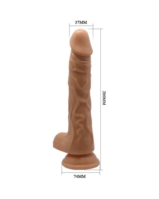 Baile Dildos BAILE - SKAISTA BODACH VIBRĀCIJAS UN ROTĀCIJAS SATIKŠANA 20 CM