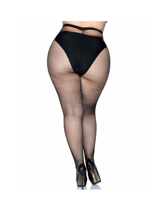 Leg Avenue Hosiery LEG AVENUE FISHNET PANTYHOSE PLUS SIZE