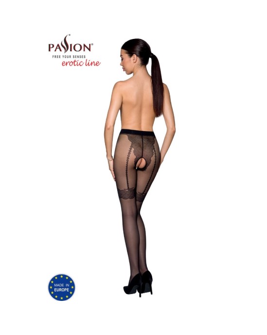 Passion Woman Garter & Stock PASSION — TIOPEN 016 STOCKING BLACK 1/2 (20 DEN)