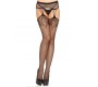 Leg Avenue Hosiery LEG AVENUE NET STOCKINGS WITH GARTER LINES