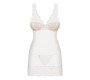 Obsessive 853-CHE-2 Chemise AND Thong White