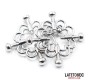 Latetobed Bdsm Line Metal Nipple Clamps Adjustable