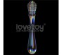 Lovetoy Glow in Dark Glass Dildo Twilight Gleam Twin Pleasures