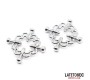 Latetobed Bdsm Line Metal Nipple Clamps Adjustable