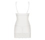 Obsessive 853-CHE-2 Chemise AND Thong White