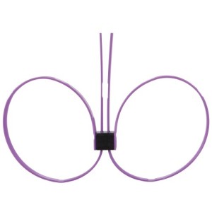 Ouch! DISPOSABLE ZIP TIE CUFFS EXTENDED PURPLE