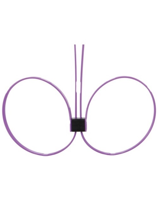 Ouch! DISPOSABLE ZIP TIE CUFFS EXTENDED PURPLE