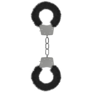 Ouch! PLEASURE FURRY HANDCUFFS BLACK