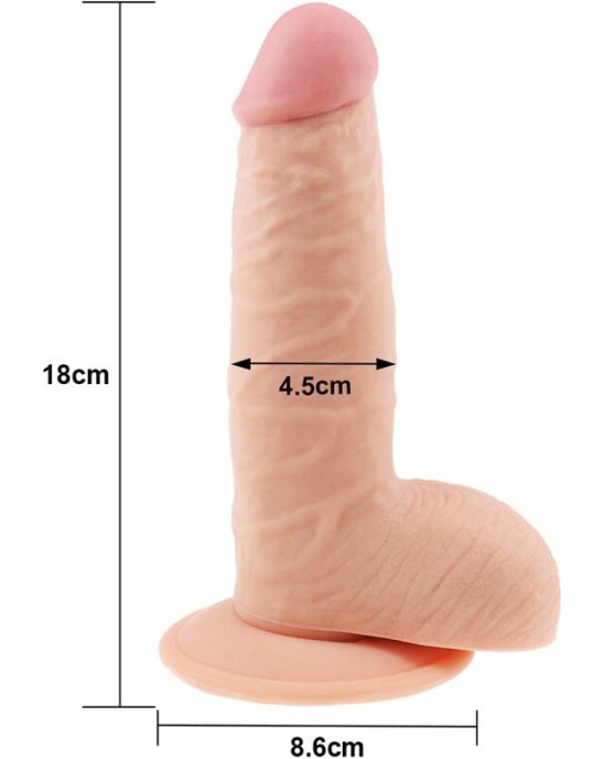 Lovetoy Dildo The Ultra Soft Dude 7.5 Flesh