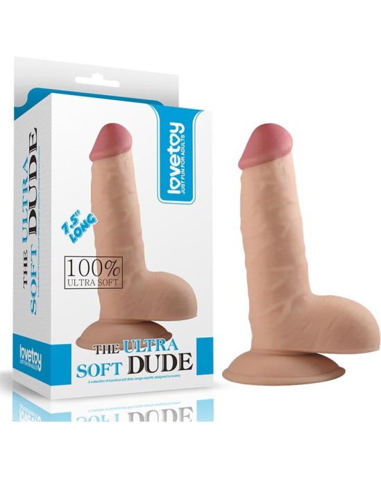 Lovetoy Dildo The Ultra Soft Dude 7.5 Flesh