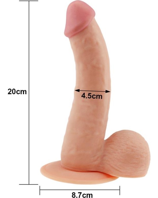 Lovetoy Dildo The Ultra Soft Dude 8.8 Flesh