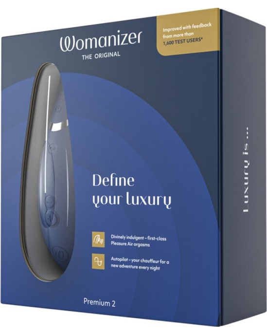 Womanizer PREMIUM 2 CLITORAL STIMULATOR BLUEBERRY