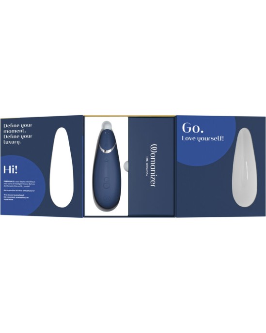 Womanizer PREMIUM 2 CLITORAL STIMULATOR BLUEBERRY