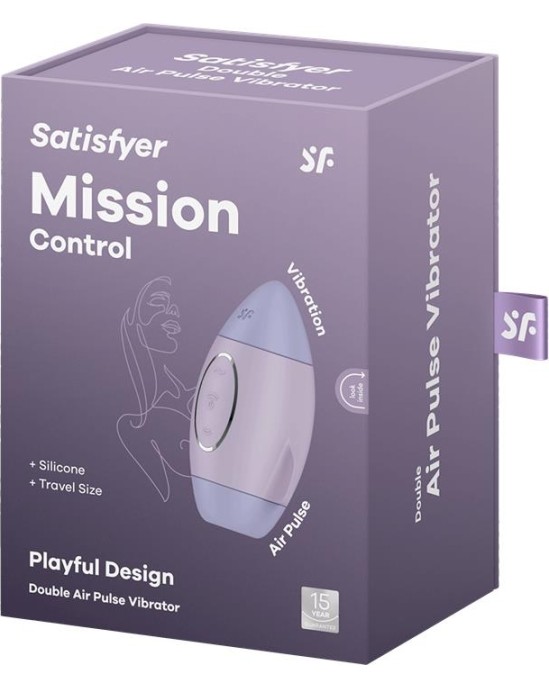 Satisfyer Mission Control Clit Sucker un Vibrator Violet