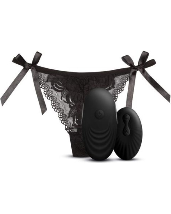 Sway Vibes Thong with Stimulator and Remote Control No. 3 Black