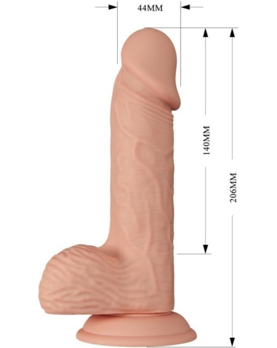 Baile Dildos SKAISTS IEKĀRTAS CATOBLEPAS FLEXIBLE REĀLISTS DILDO 20,6 CM - NATURAL