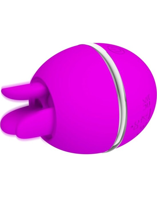 Pretty Love Flirtation PRETTY LOVE - GEMINI BALL PURPURA APAĻA SILIKONA VIBRATORS